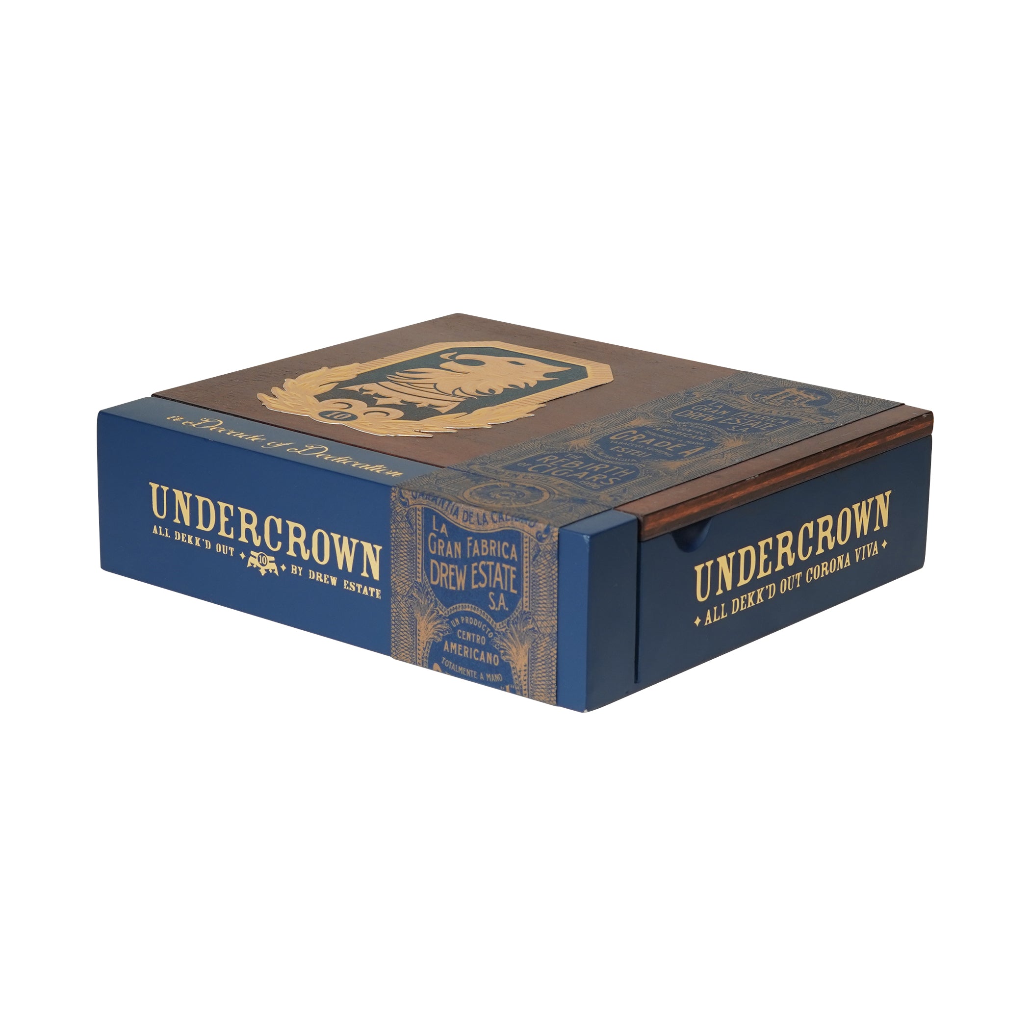 Undercrown branded box on a white background