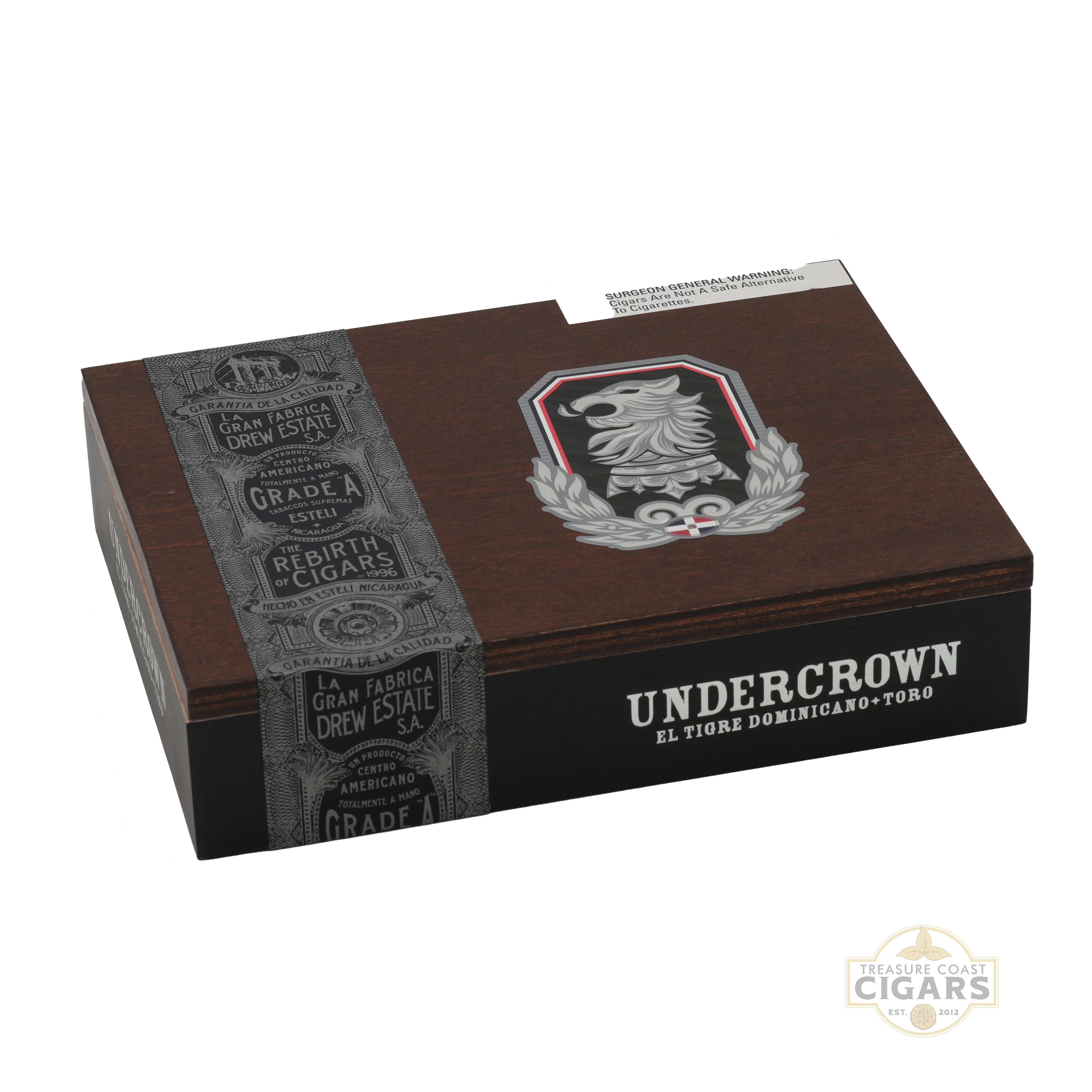 Cigar box with 'Undercrown' branding on a white background