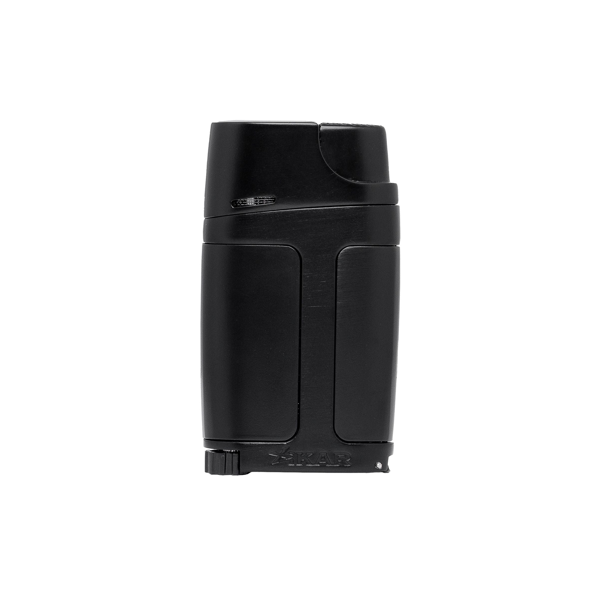 Black torch lighter on a white background