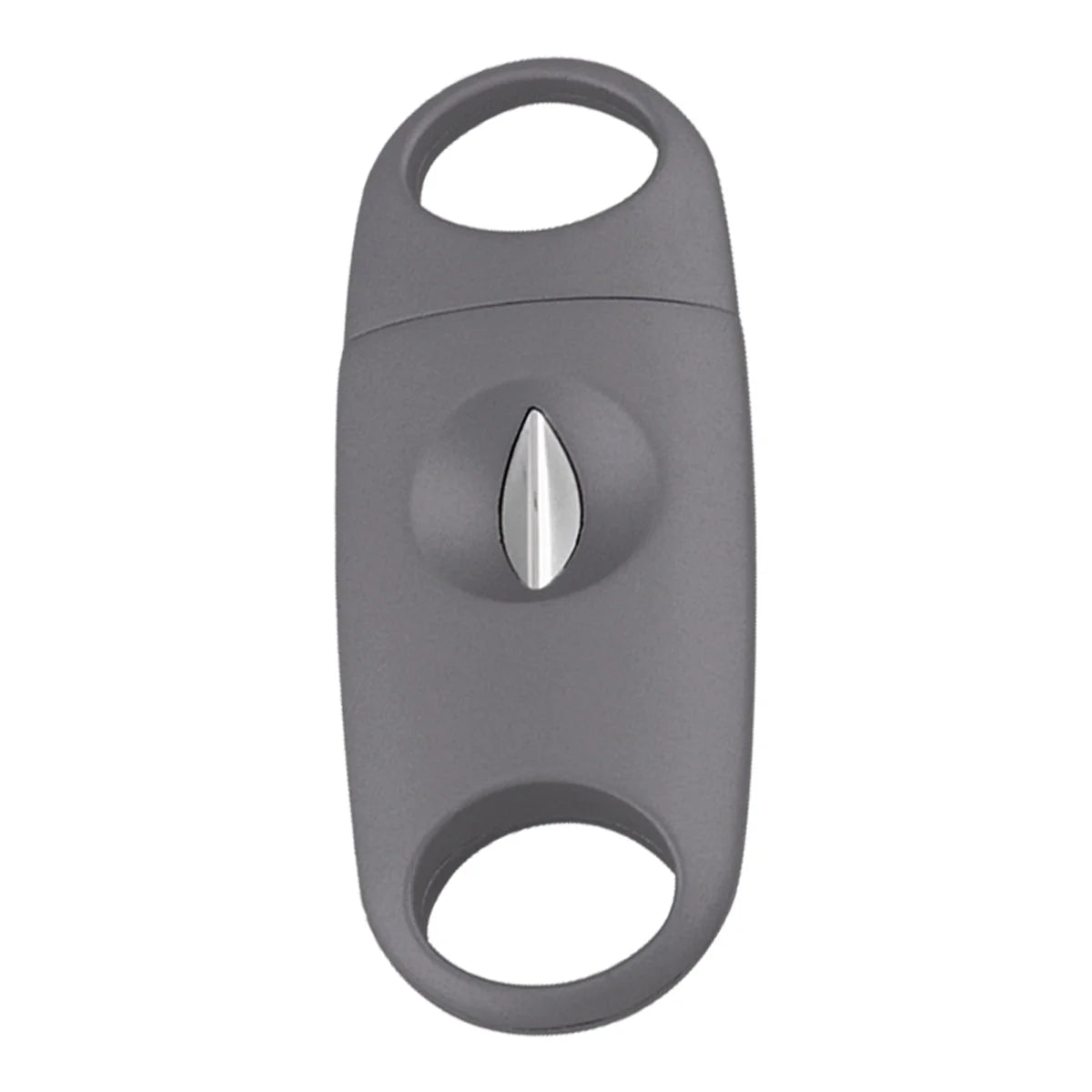 Gray cigar cutter on a white background